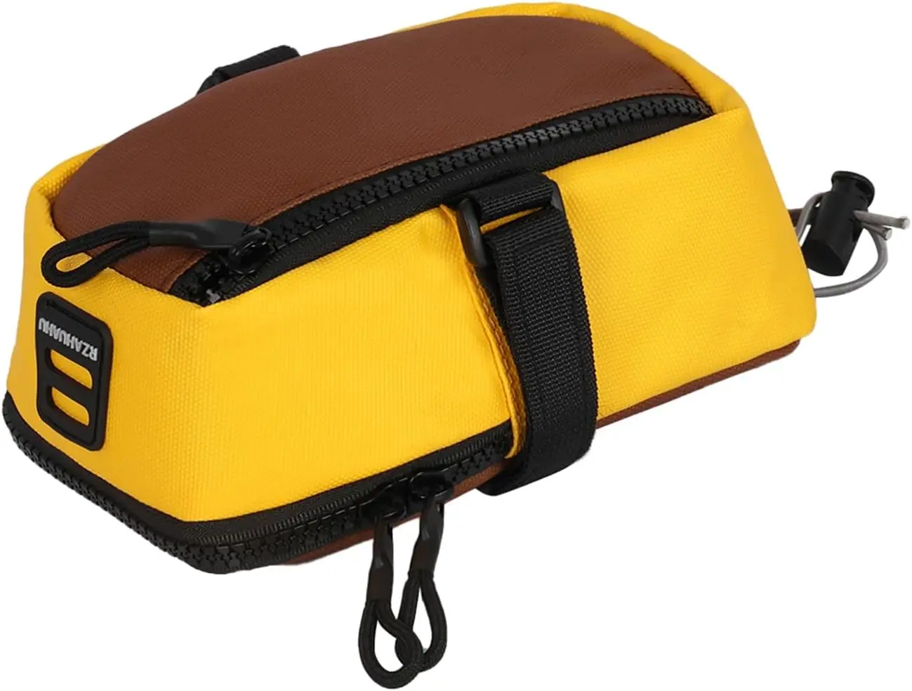 Expandable Large Capacity Bike Seat Bag Under Seat Waterproof Saddle Pack for Mountain Road and Commuter Cycling Yellow