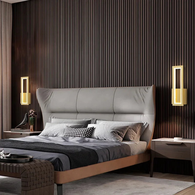 مصابيح حائط بسيطة Abajur Light Para Quarto Lampe De Chevet Arandela ديكور غرفة نوم داخلي لديكور الغرفة وإكسسوارات المنزل