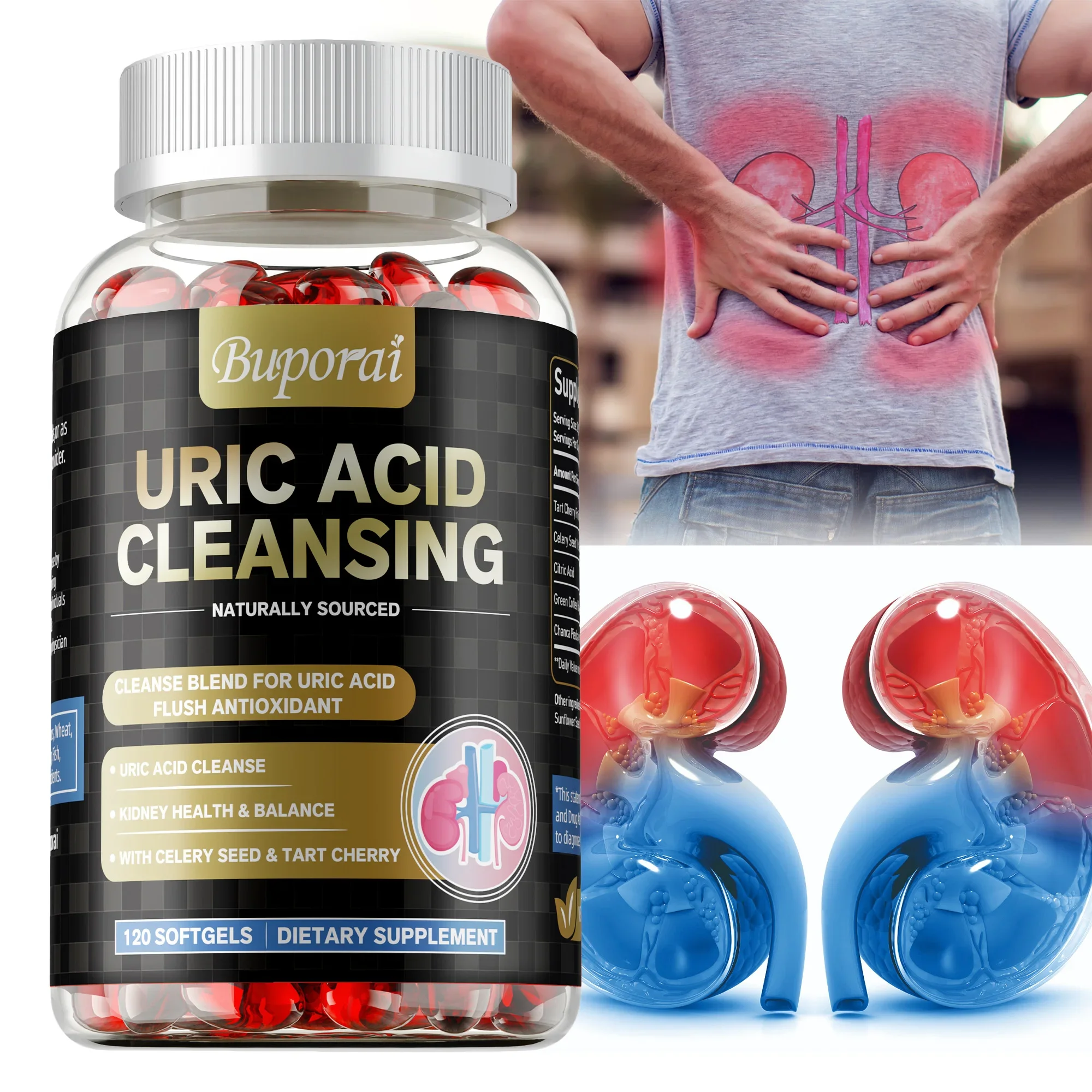 

Очищение мочевой кислоты — способствующее здоровье почек и суставов, баланс мочевой кислоты, повышение иммунитета и увеличение энергии — с клетчатой вишней