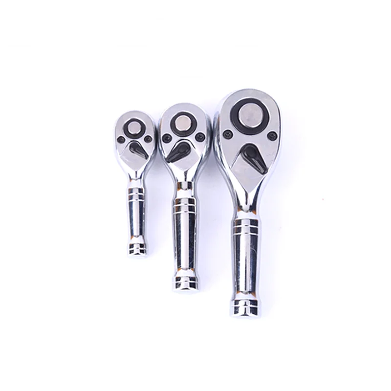 Krachtige 72 Teeth Short Handle Wrench Automotive Repair Tools 1/4 3/8 1/2 Quick Ratchet Wrench Head