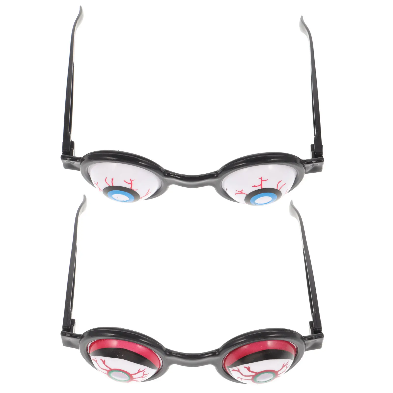 

2pcs Eyeball For Halloween Spooky Costume Props Funny Party Favor Glasses Trick Glasses Prop Halloween Prank Supplies