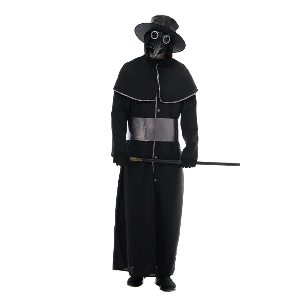 

New Medieval Steampunk-style Plague Doctor Costume With Crow Beak