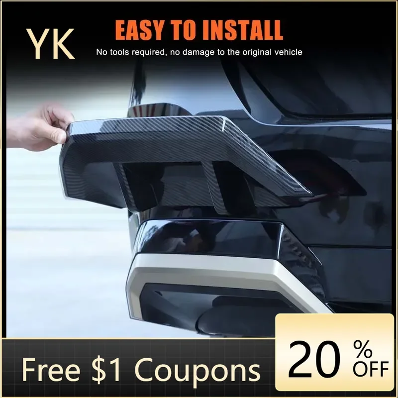 

For BMW 5 Series G60 2024-2026 ABS Car Rear Exhaust Pipe Cover Bumper Tail Spoiler Plate Car Accessories(Sports Version)