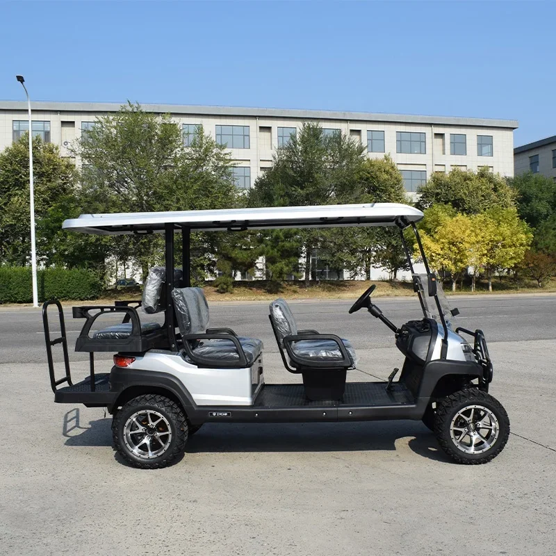 Zycar Merk Solar Smart 6 Seat Electric Cart Ce Elektrische Golfkar Prijs Kar Voor Verkoop Prijzen Voiturette De Golf 6 Plaatsen 5 - 6