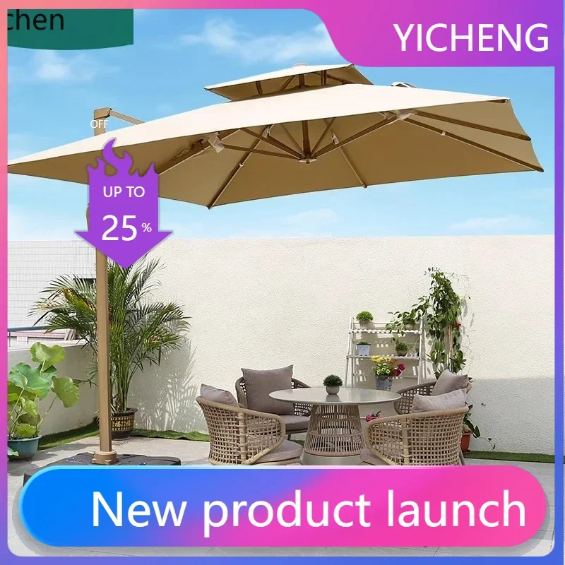 

LYY Outdoor Umbrella Courtyard Villa Garden Milk Tea Shop Cafe Outdoor Umbrella
