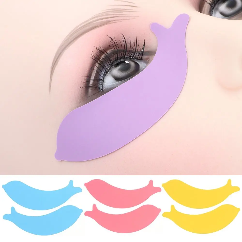 Coussinets de permanente de cils en silicone, coussretours pour la embaudes cils, coussinets souples réutilisables sous les yeux, applicateur, outil de levage de cils, outil de recourbe-cils, 1 paire