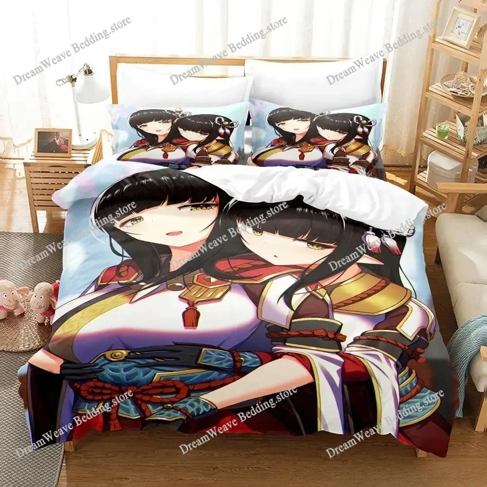 Bedding Decor Fashion Game Monster Hunter Hinoa Minoto Bedding Set Single Twin Full Queen King Size Bed Set Adult Kid Bedroom Du