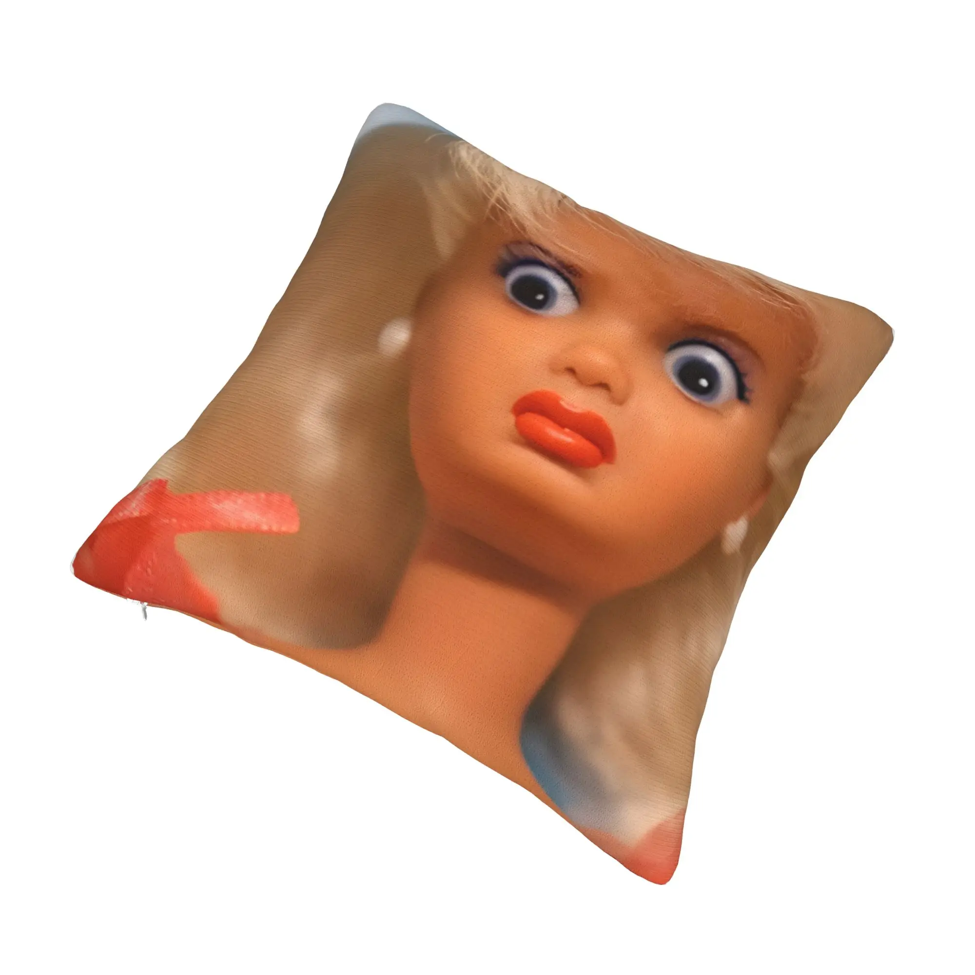 Disgusted Face Meme Doll Babe Pillowcase Merchandise Soft Cushion Cover Decoration  Pillow Case Cover Home Multiple Sizes