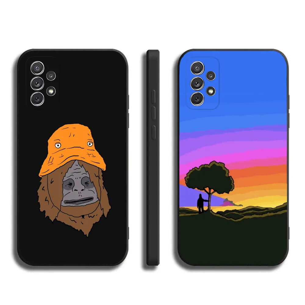 Sassy The Sasquatch Phone Case For Samsung Galaxy A20,A21s,A22,A31,A32,A52,A53,A72,73,A80,A91Soft Black Cover