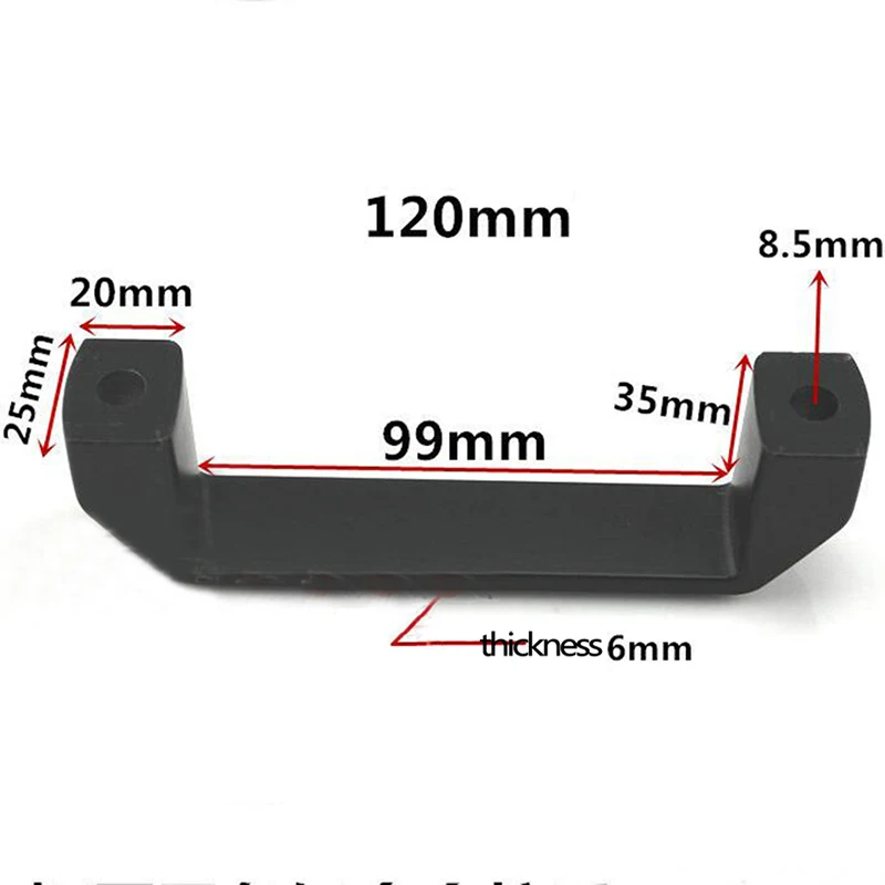 Kitchen Cabinet Handles Concise Black Wardrobe Door Handle Box Handle for Toolbox Suitcases Equipment Cabinet Pull Drawer Knobs image 4