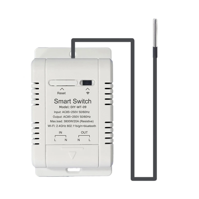 

Wifi Temperature Switch With Sensor Ewelink Smart Wifi 20A Thermostat Temperature Switch Supports Voice Control