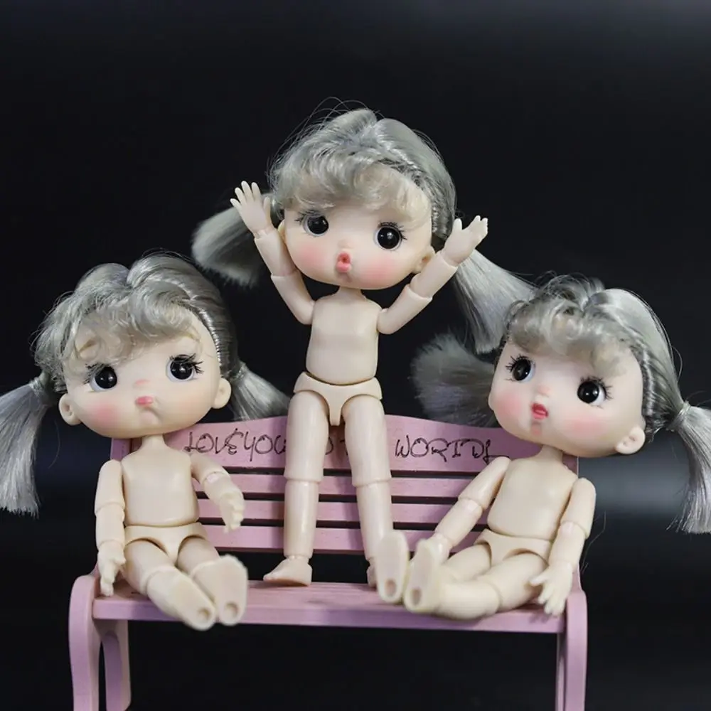 OB11 Body Doll Girl Dolls Dolls Accessories Movable Joints Doll BJD Semi-finished Toys Expression Girl Nude Nude Body Doll