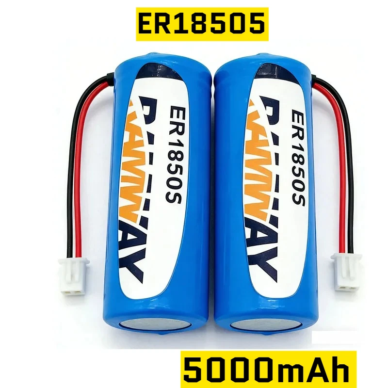

ER18505 3.6V 5000mAh Lithium Battery for Water Meter Smoke Alarm IoT Devices Flow Meter Gas Meter PLC Industrial Control