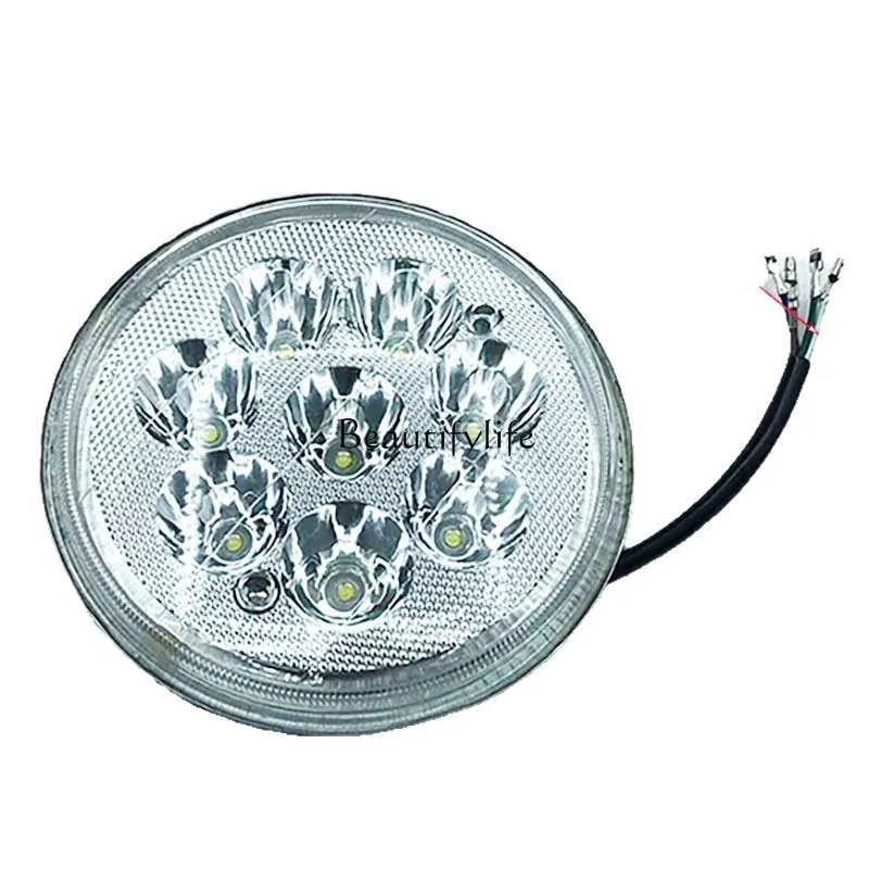 

Motorcycle LED 125l front large round light three-wheel LED headlight