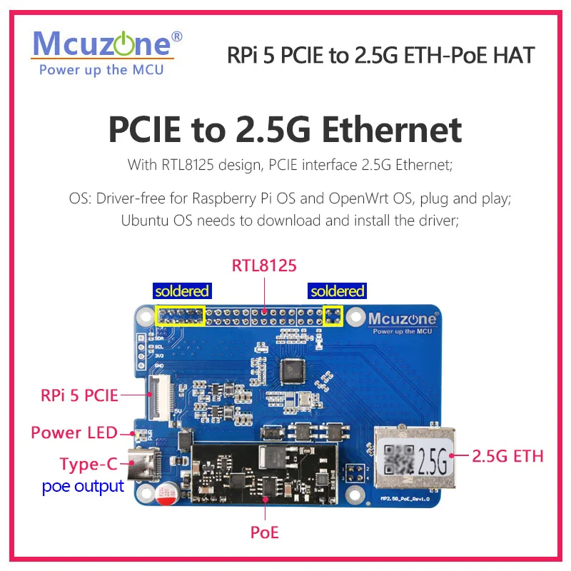 Imagem -04 - Lcd do Poder da Framboesa Pi5 Opta Mp2.5g-poe Posto 2.5g Eth Hat 5v4.5a 091 Dentro