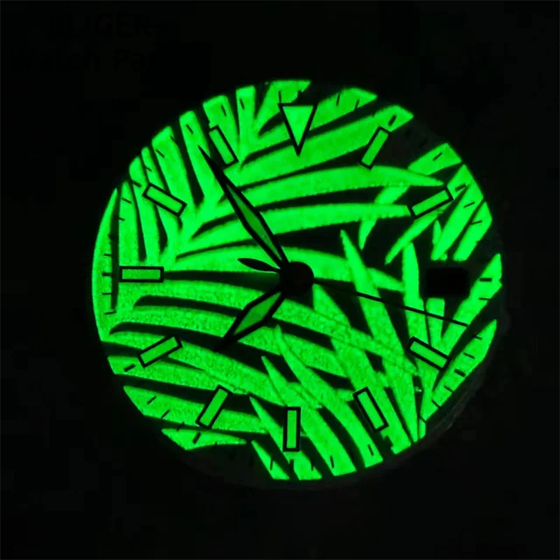 BLIGER 29 мм белый темно-зеленый золотой циферблат светящийся циферблат подходит для механизма NH35