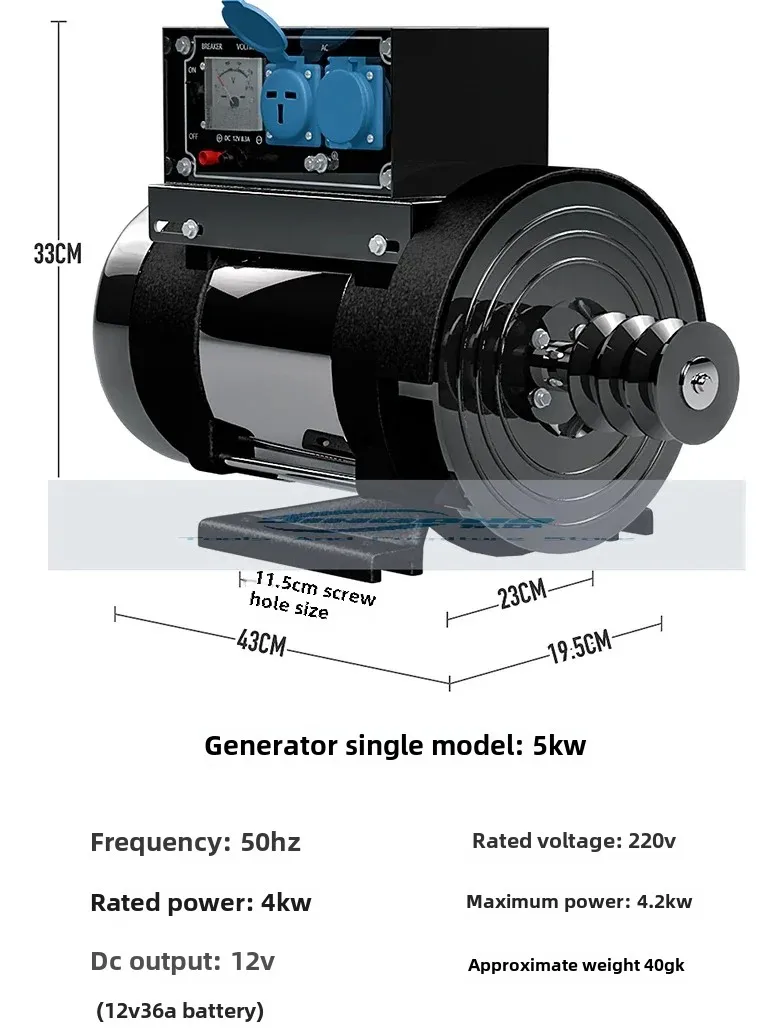 220V Hoge Macht Kleine Generator 3kw 5kw 8kw Generator Frequentie 50Hz