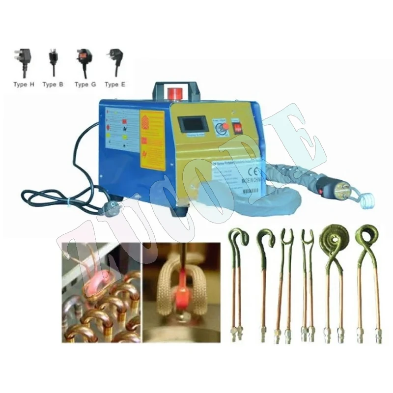 

High Frequency Induction Heater Water Cooled Induction Heating Machine 220/110V Welding Metal Copper Pipe Brazing Equipment