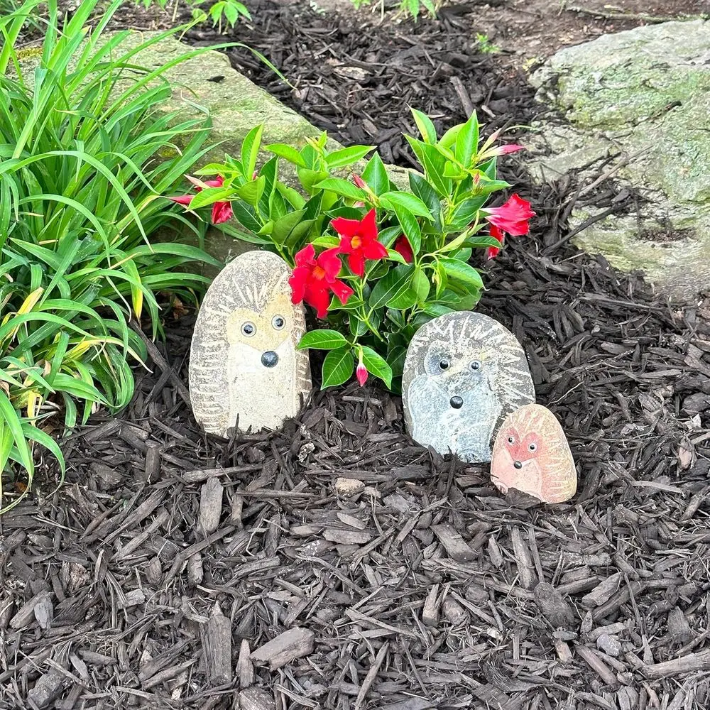 

Набор из 3-х статуй ежика из натурального гранита — каменные скульптуры дикой природы ручной работы для экологически чистого декора на открытом воздухе (4, 6 82)