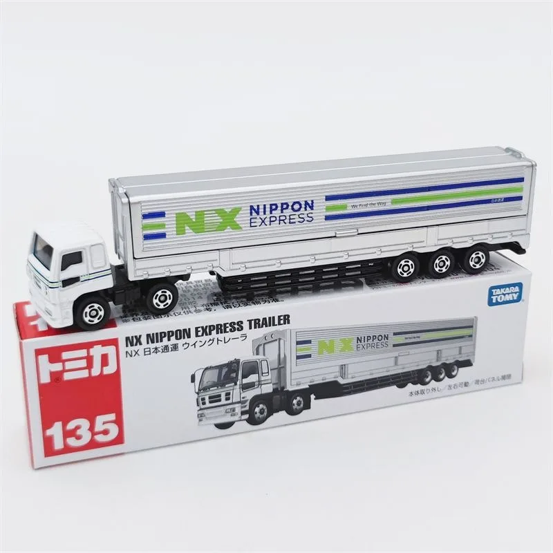 TAKARA TOMY Tomica Long No 135 NX Japan General Transport Truck Alloy Simulation Car Model Exquisite Boy Car Toy