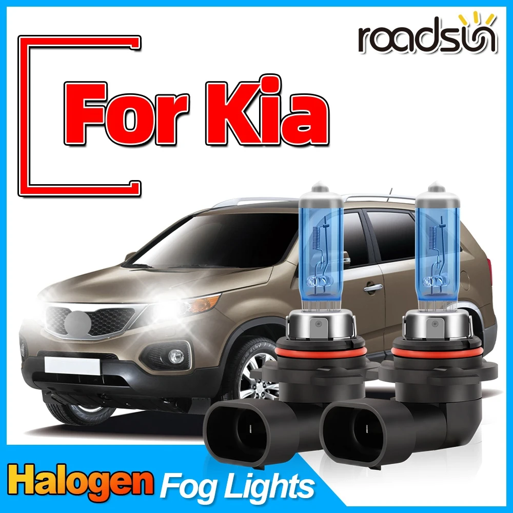 2PCS Auto Mini Fog Lamp High Power 160W Super White High Performance Xenon Gas Halogen Fog Light 12V For Kia Forte Rio Sportage 