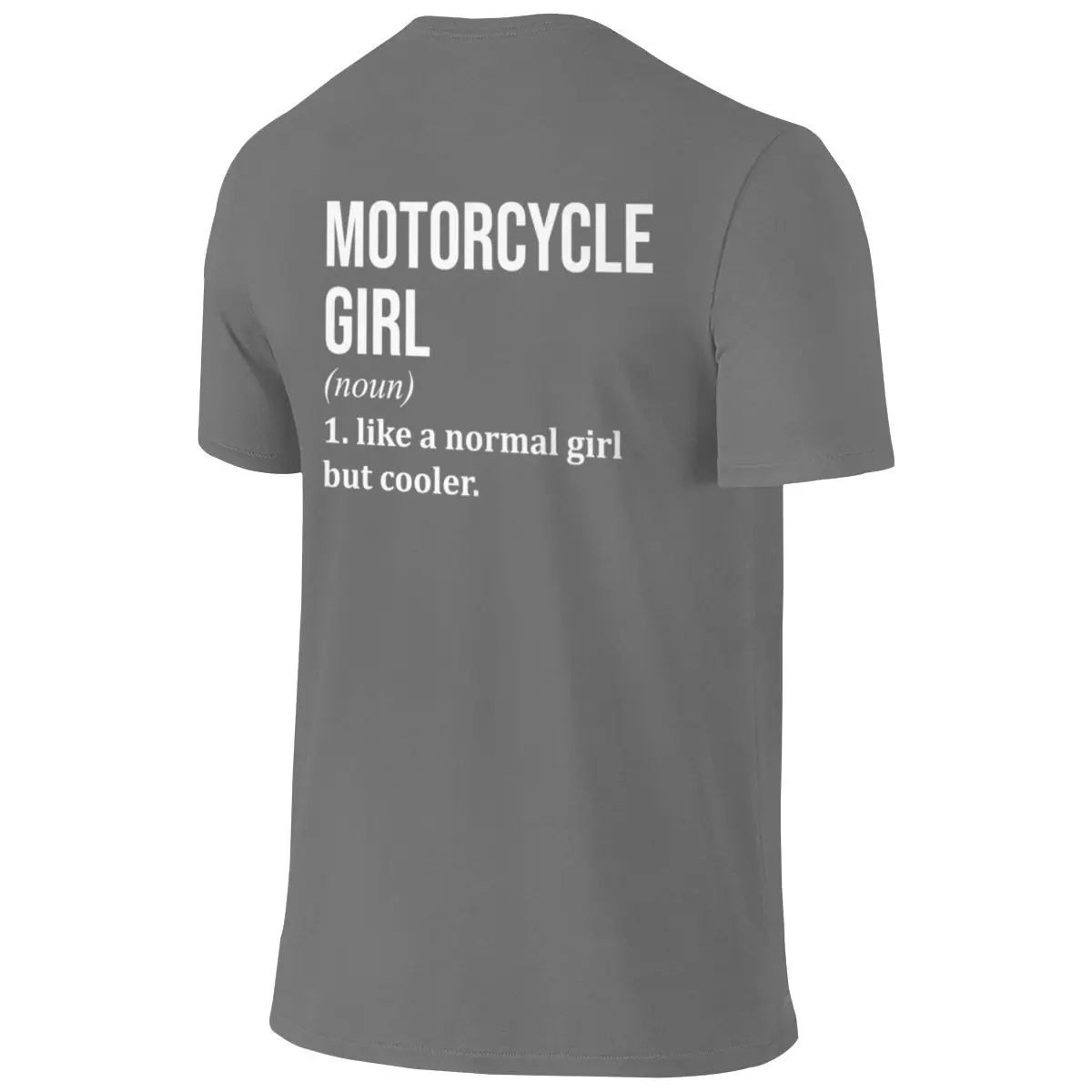 Motorcycle Girl Definition For Women American Retro Reversible T-shirt Korean Style Lazy Clean Surface Women's T-shirts