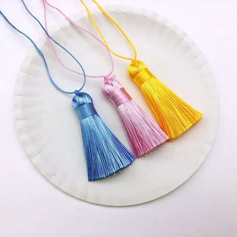 5CM Silk Tassel Fringe Sewing Bang Tassel Trim Key Tassels DIY Crafts Jewelry Making Home Pendant Embellish Curtain Accessories