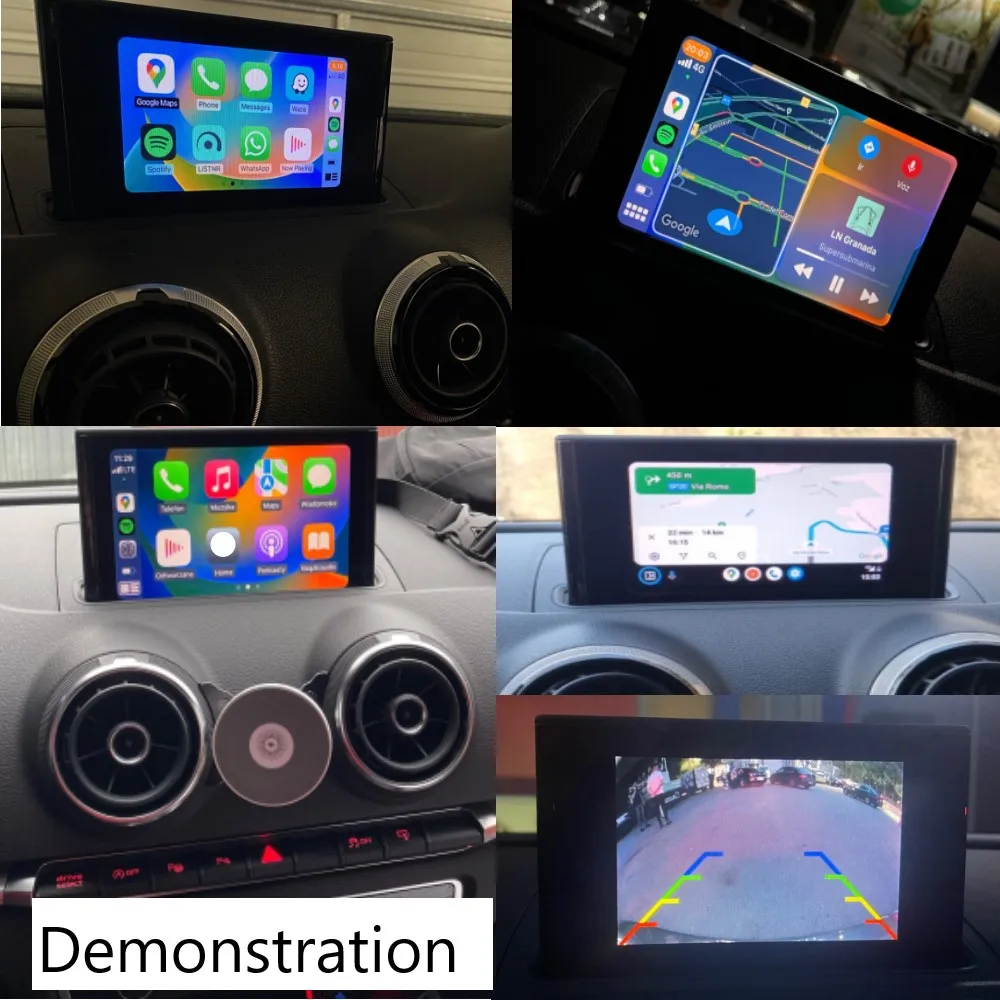 Wireless Carplay Android Auto Interface For Audi A3 A4 A5 Q2 Q5L Q7 2014-2018 Rear Camera Car Play Module