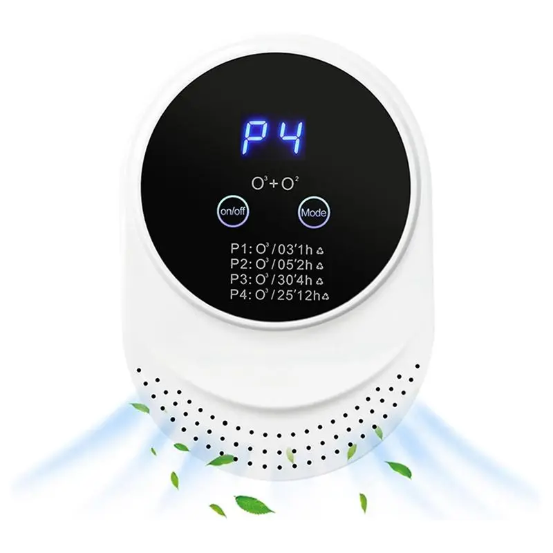 Purificador de Aire A60zair, Elimina el 99% de Olores, Desodorizante para Arenero de Gatos y Excrementos de Perros, Ionizador de Aire para Mascotas, Baño, Armario, Cocina, Habitaciones de Hotel, Enchufe Estadounidense