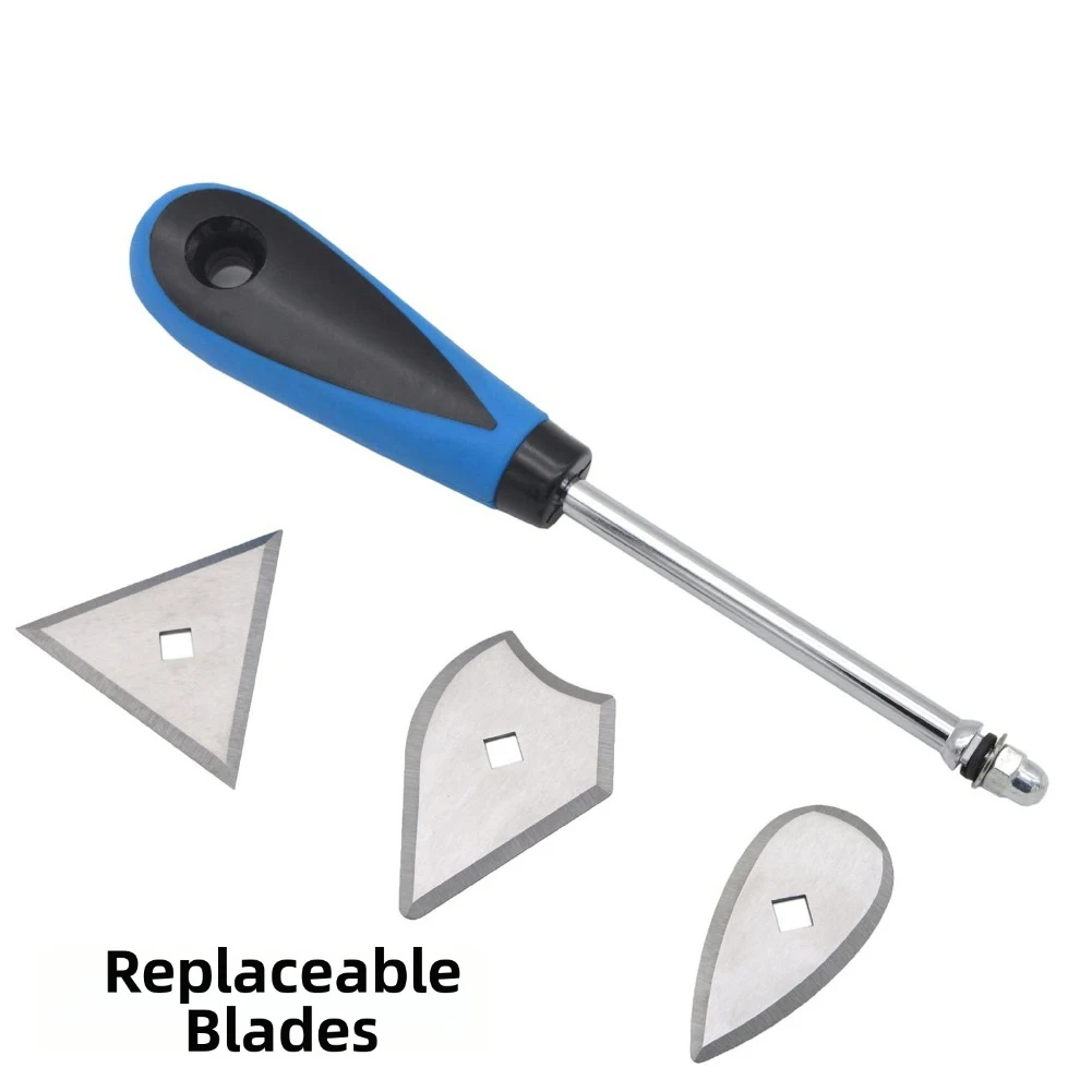As Shown In The Figure Paint Scraper Set Plastic Rubber Handle Triangle Blade Combination Blade Heart Blade Extra-thick Blade