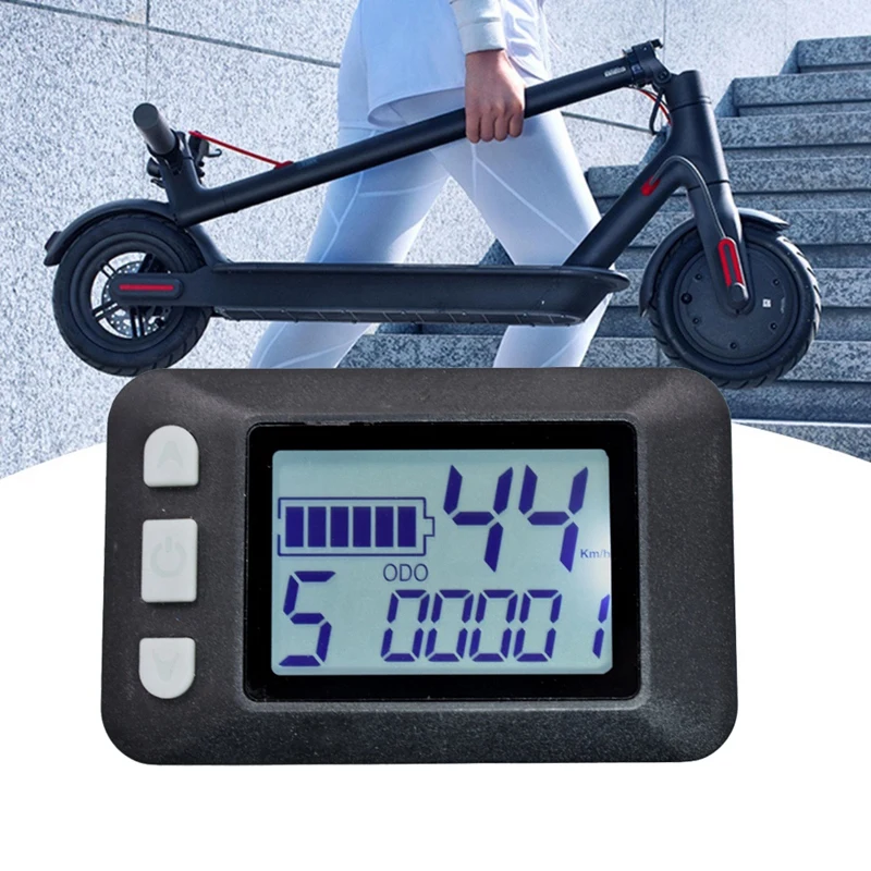 LCD Display Dashboard Medidor para bicicleta elétrica, tela LCD, SM Plug, Scooter elétrico, P9, 24V, 36V, 48V, 60V, 1 peça