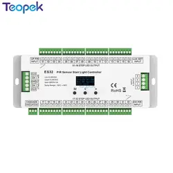 Skydance Smart Stair Light Controller ES32 32 Stepcase PIR Motion Sensor Daylight Sensor SPI Pixel led Lighting Controller