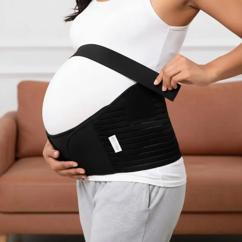 New Adjustable Maternity Belly Support Belt Stretchy Waist Brace Reduce Swelling for Prenatal Pregnancy Postpartum Recovery Use