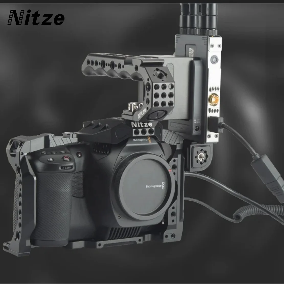 

Nitze ARRI Mount Cube Adapter (Four Sided) w 3/8" 1/4" Screw with Locating Pins for DSLR Camera Cage Wireless Video Transmission