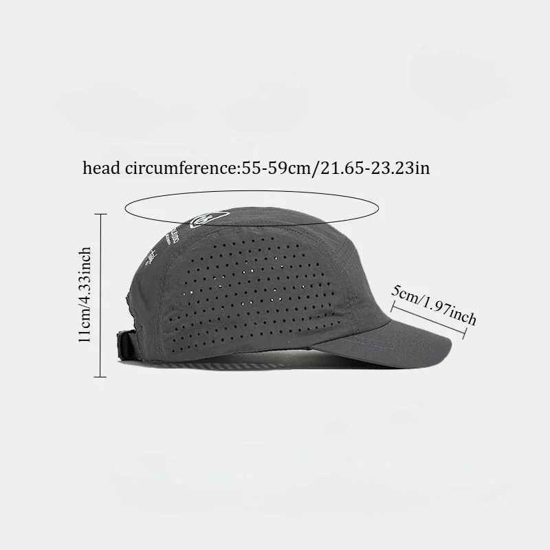 1 Stück schnell trocknende Mesh-Baseballkappe mit kurzer Krempe für Männer, Frauen, Paare, Outdoor-Wandern – Detail 2