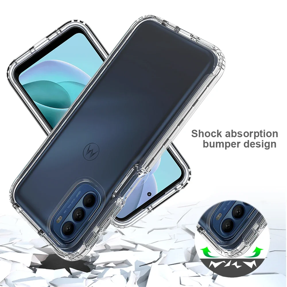 For Motorola Moto G31 G41 G51 G71 5G Case Rugged Armor Hard Plastic Soft TPU Transparent Acrylic Shockproof Back Cover Fundas