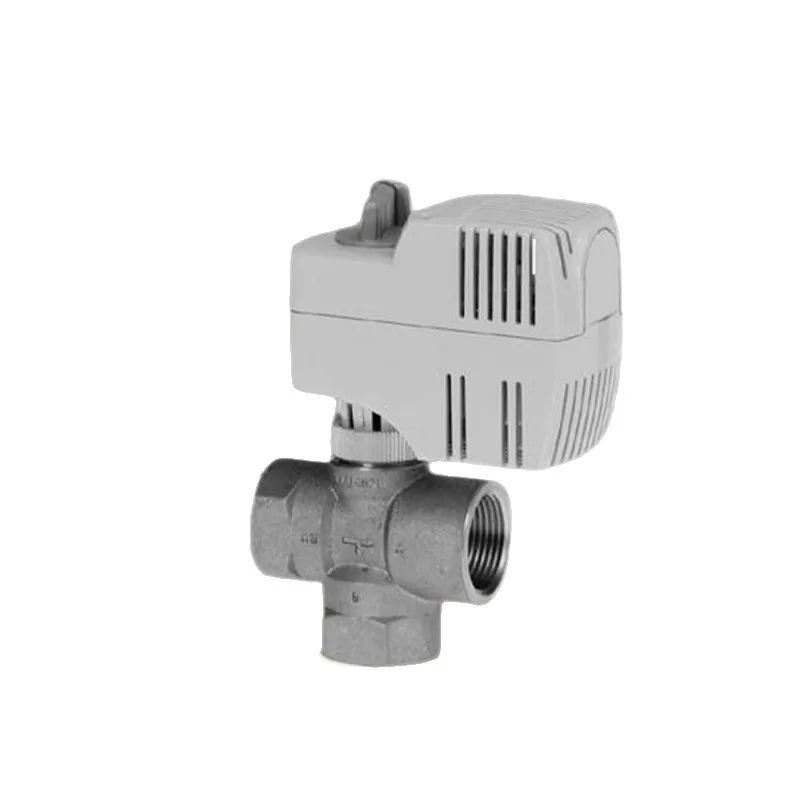 Power-off reset electric two-way valve