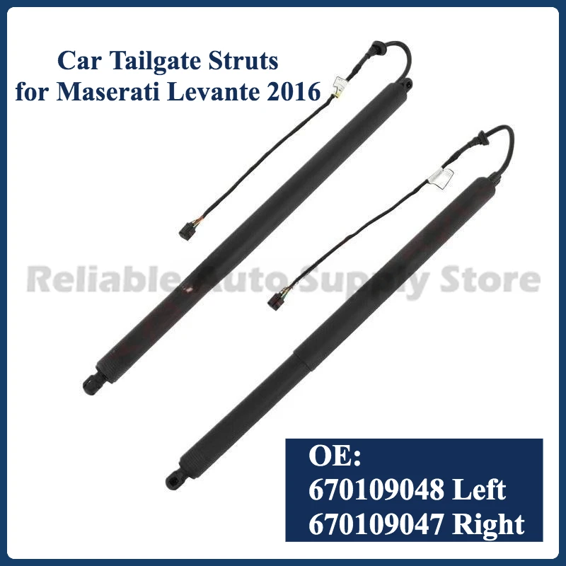 

1 Pair of Car Tailgate Struts for Maserati Levante 2016 670109048 Left 670109047 Right Trunk Electric Tailgate Lift Support Rod