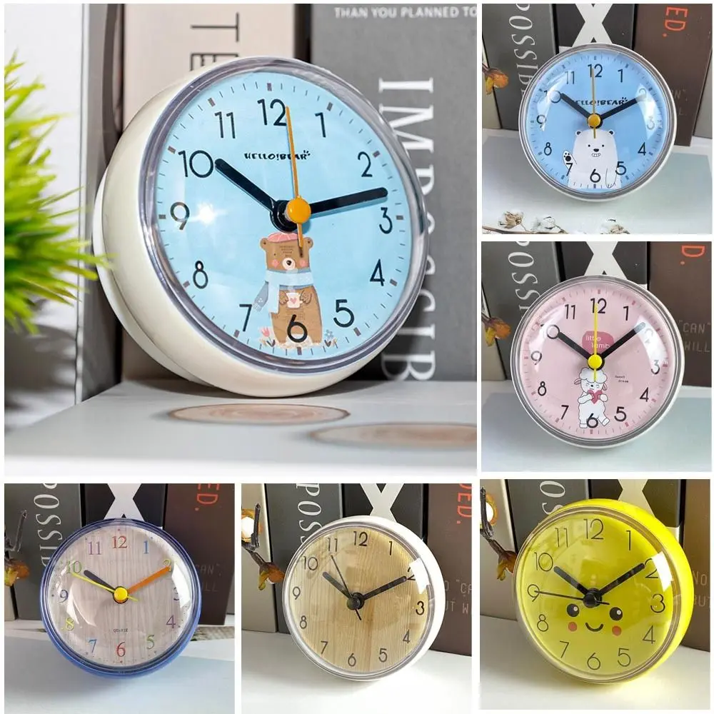 Modern Living Room Minimalist Battery Powered Mini Sucker Clock Art Wall Watch Home Decor Wall Clock Shower Clocks