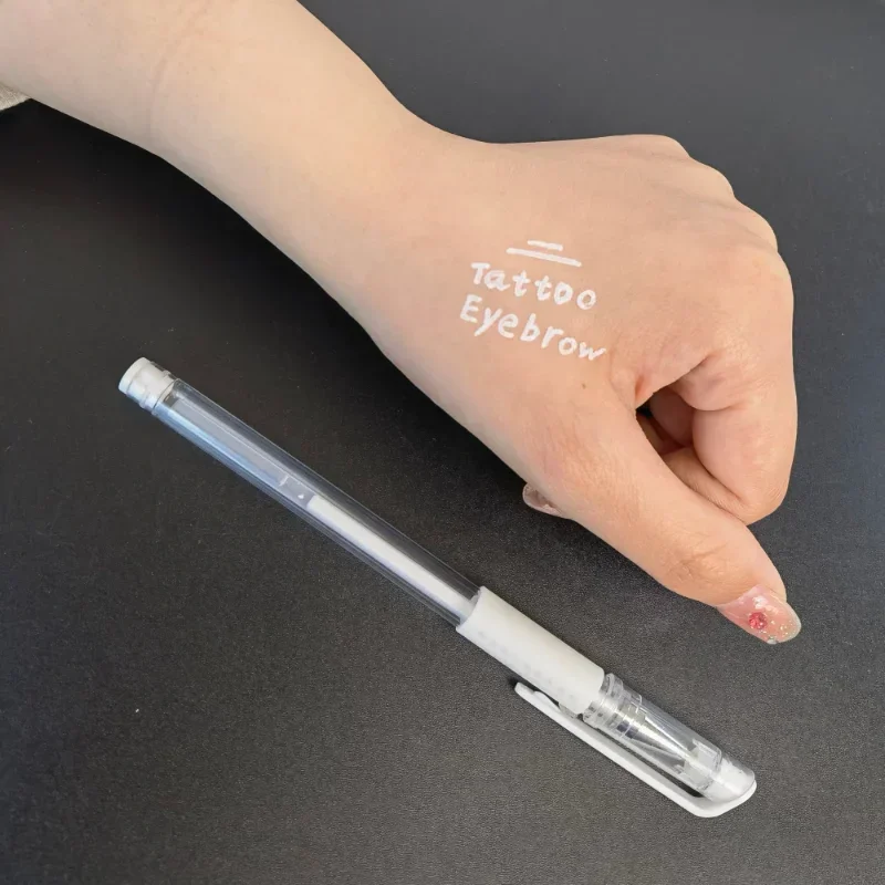 White Surgical Skin Tattoo Marker Pencil for Microblading Tattoo Permanent Make Up Supplies Eyebrow Marker Pen Lip PMU Tool