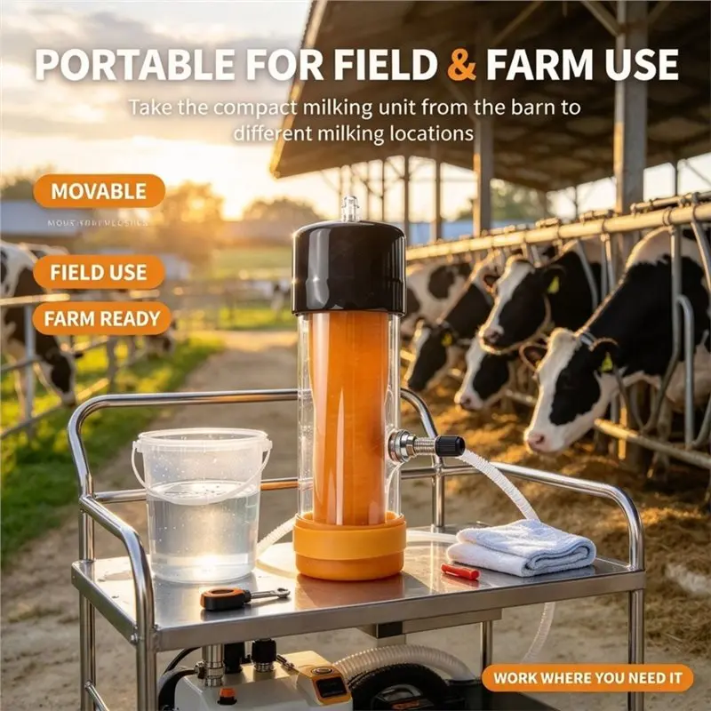 My Home Fully Automatic Milking Machine For Large-Capacity Components Multi-Frequency Switching Efficient Dairy Farm Milkers,
