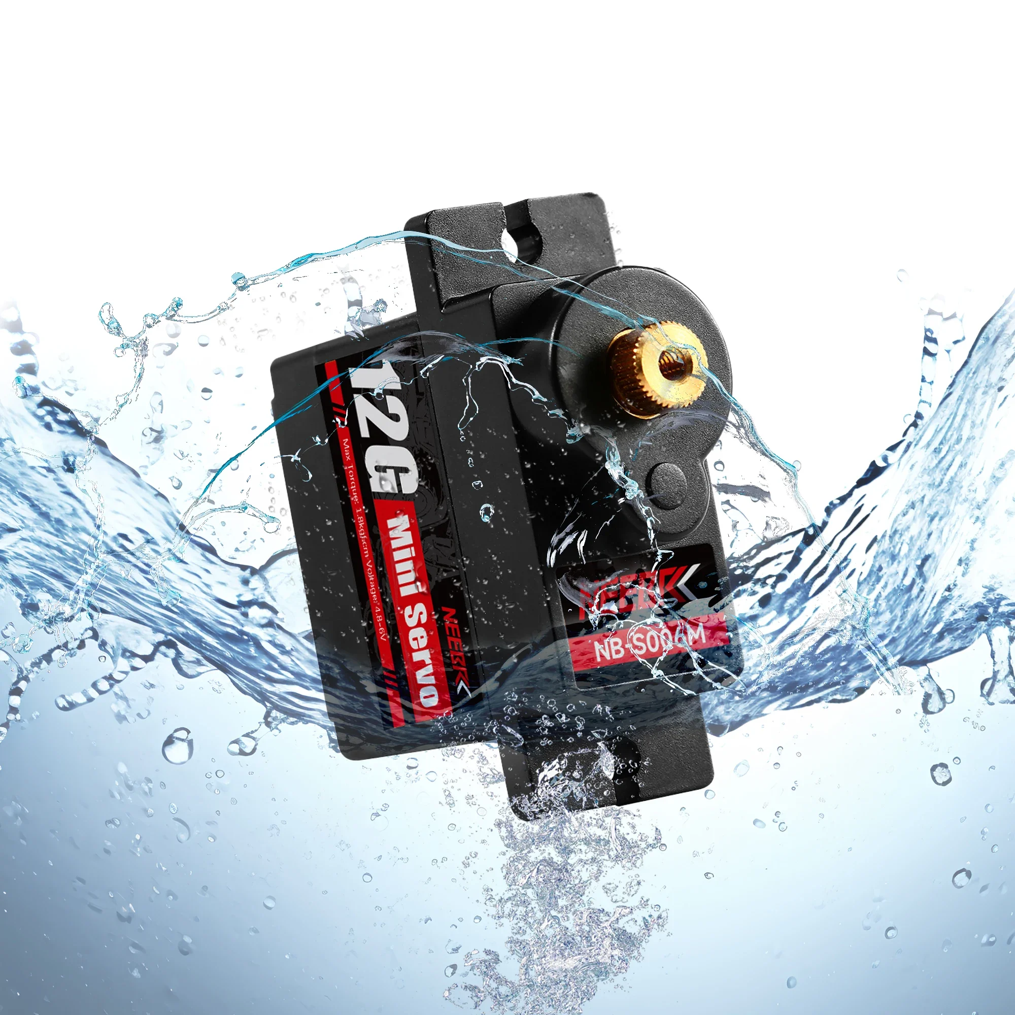 NEEBRC 12G Metal Gear Digital Micro Servo 1.8kgf.cm High Torque 4.8-6V for SCX24 1/24 RC Car Boat Plane Robot Axial Model Parts