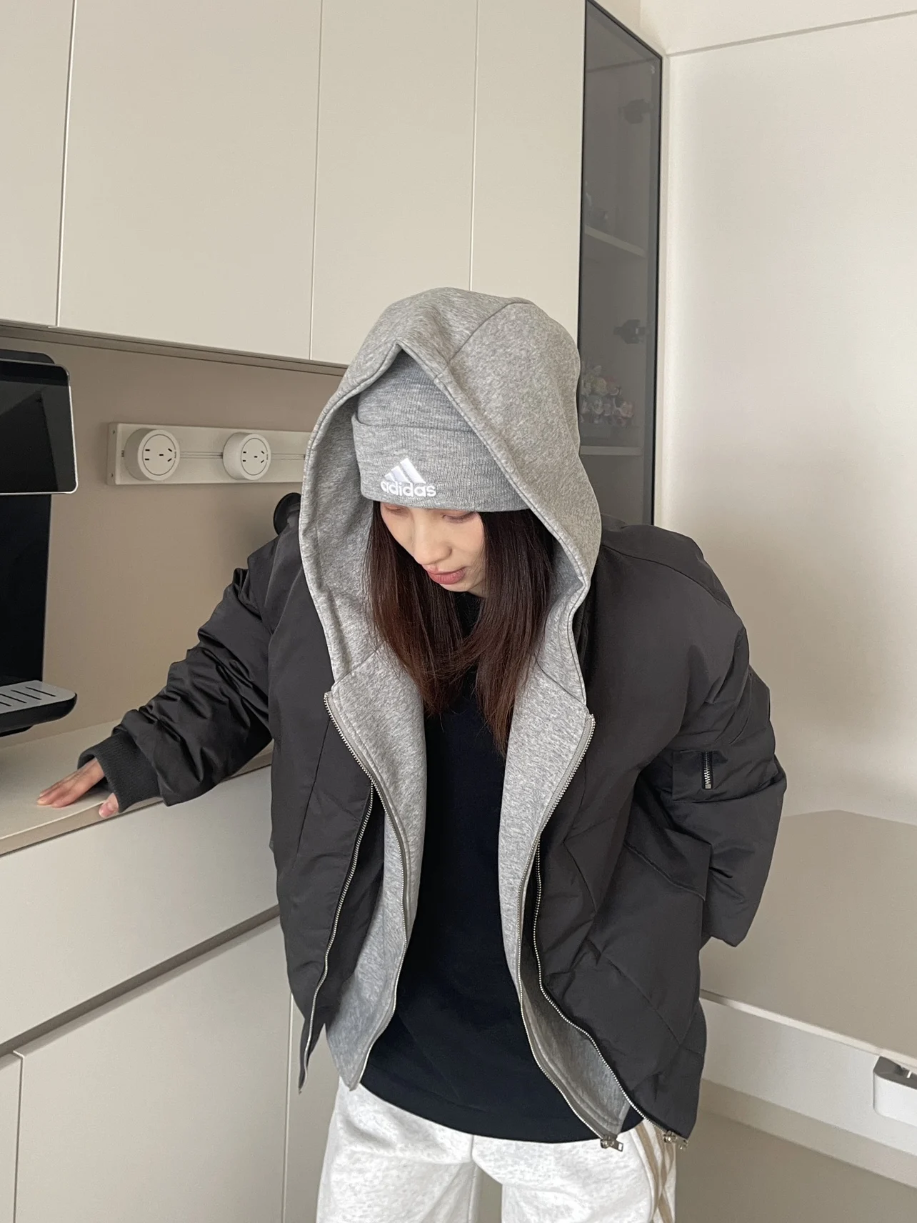 

Повседневная американская толстовка-бомбер с капюшоном для женщин, хлопковая одежда, модный уличный стиль, брендовая, свободный крой