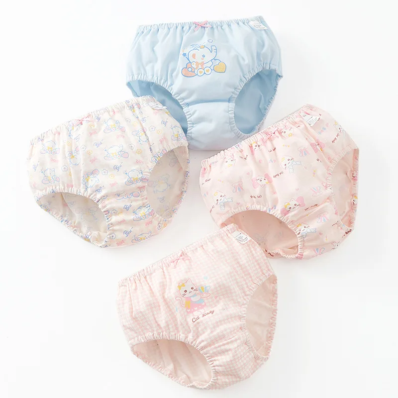 Girl A Cotton Briefs Boxers Breathable Underpants Girl Quality Panties Size 90-165 Healthy Briefs Kids Comfortable Soft Boxers