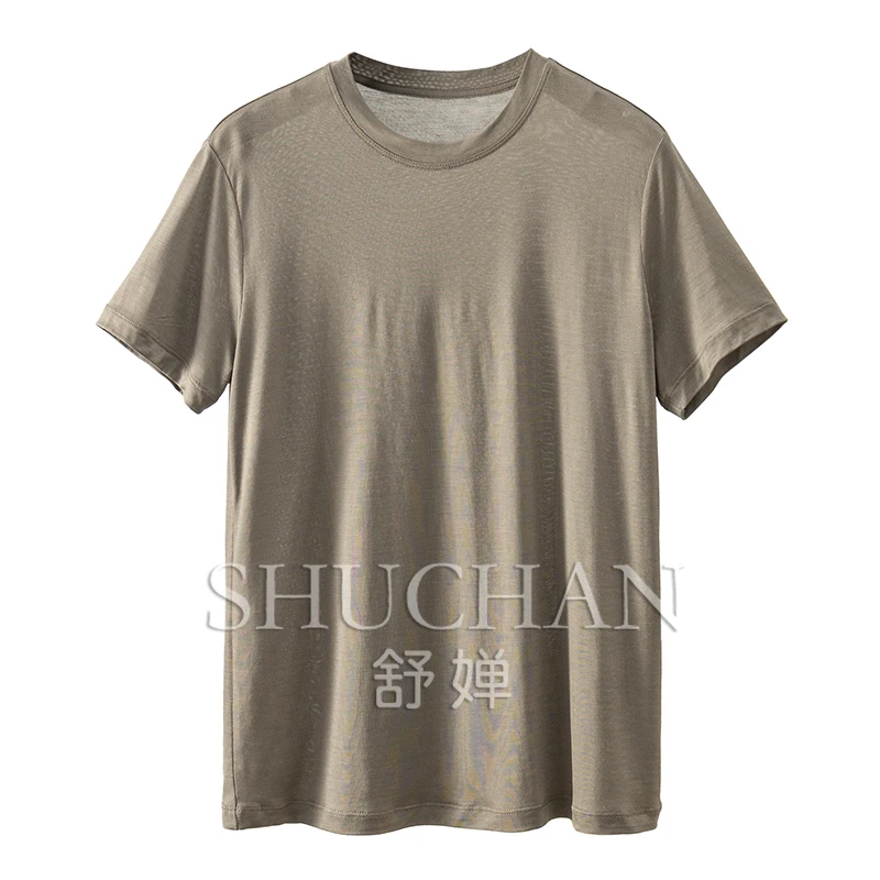 

Normcore/Minimalist new 2024 lyocell shirts for women solid women t shirt short sleeve women t shirt