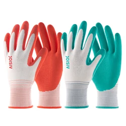 2/6 pares de guantes de jardinería, el mejor regalo para mujeres, guantes de goma recubiertos de gasa, guantes de jardín para patio, guantes de protección para trabajo al aire libre