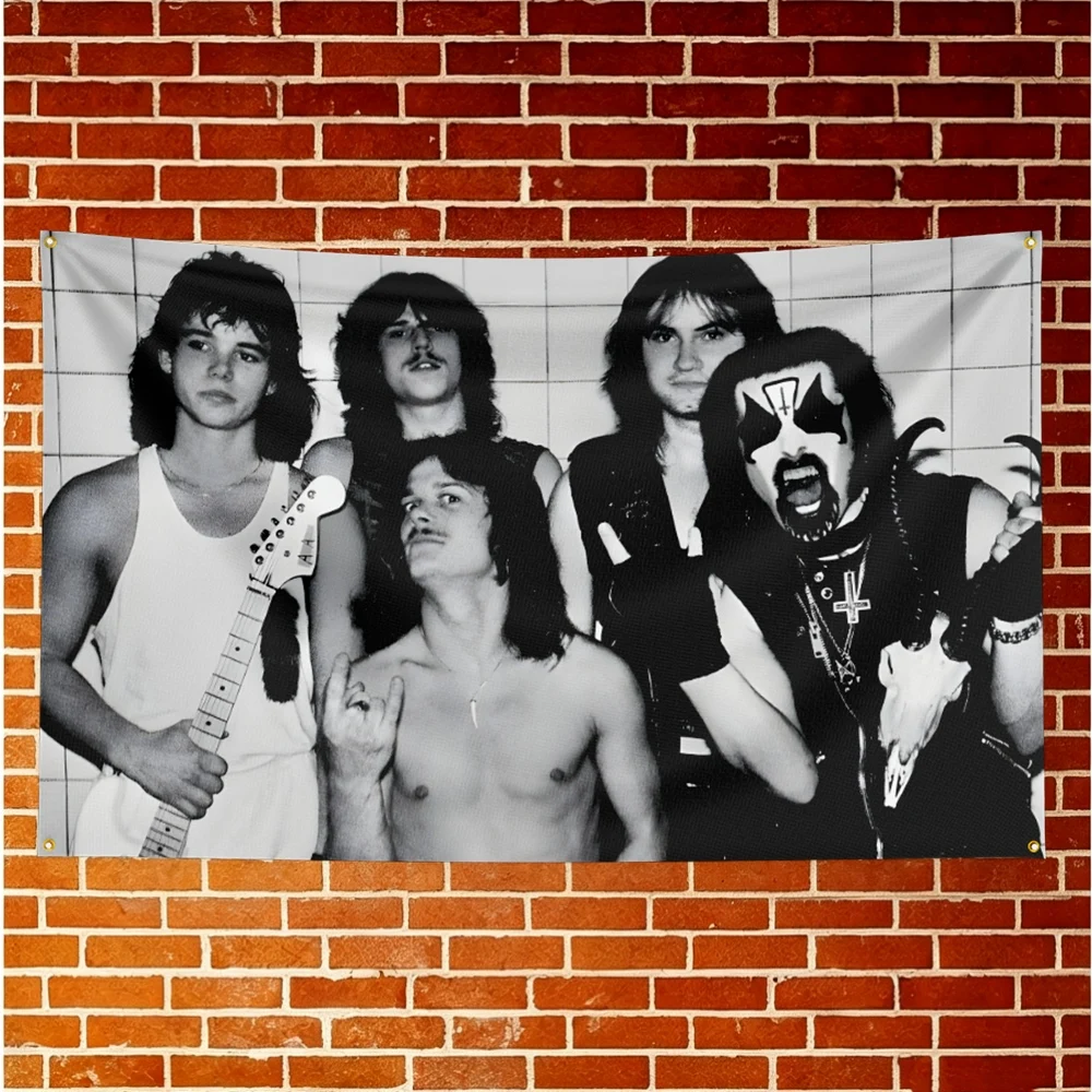 Mercyful Fate Music Flag Banner For Fan Cave Party Tailgate Gathering Indoor Outdoor Backyard Home Festival Ornament Supply