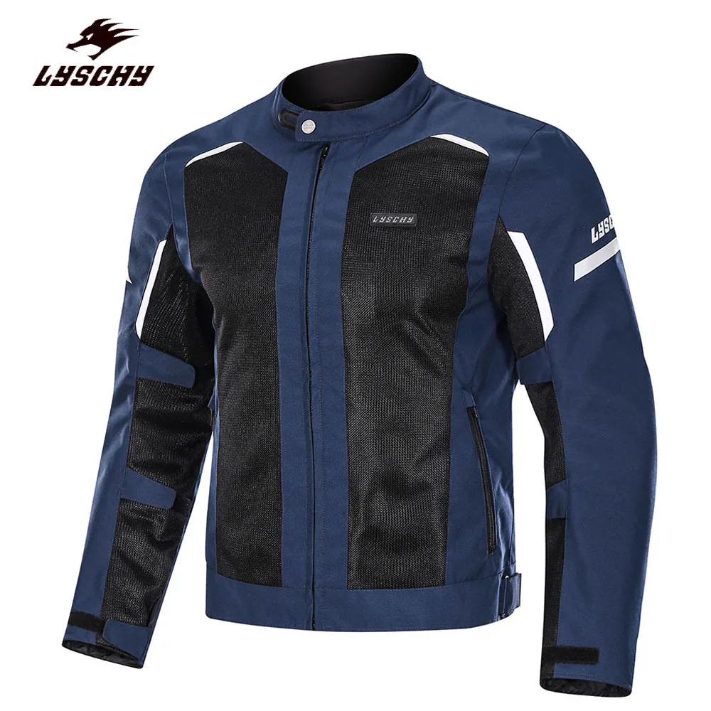 

LYSCHY мотоциклетная куртка, летняя сетчатая дышащая светоотражающая мотоциклетная куртка для мужчин и женщин, куртка для мотокросса уровня CE2, одежда для верховой езды