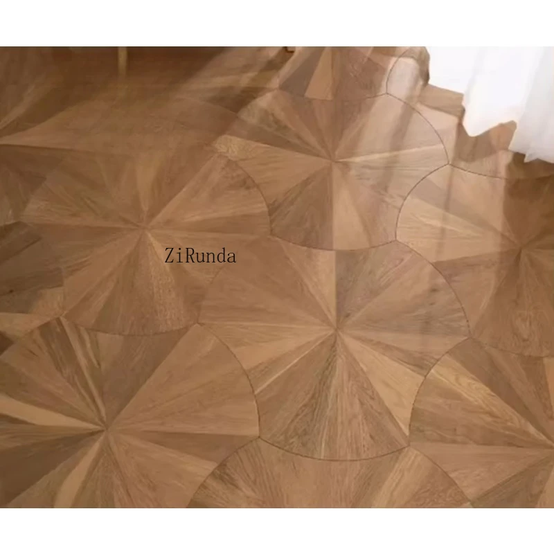 نسخة مخصصة متعددة الطبقات الأوروبية البلوط الباركيه أرضية خشبية لوتس ليف الباركيه 1.2 مللي متر القشرة الصلبة الباركيه الطابق الديكور