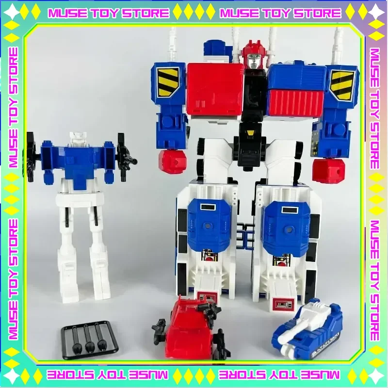 Transformação Metrotitan Azul Metroplex Ko G1 Três Transformações Figuras de Ação Coleção de Presentes de Brinquedo em Estoque